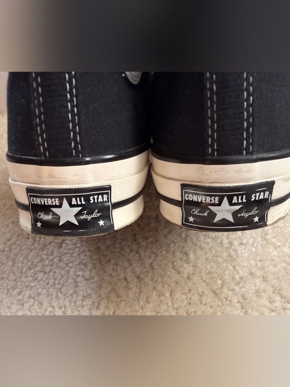Converse High Top Sneakers in Black and White - Picture 4 of 5